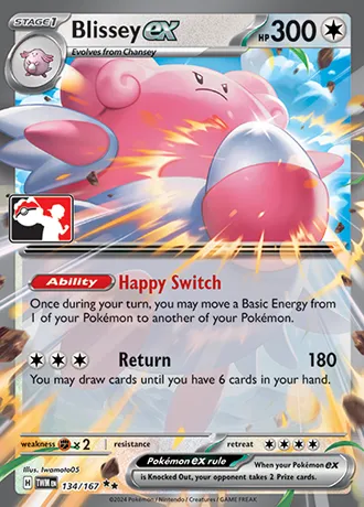 Blissey ex, Pokémon card PPS 134-4 — Play! Pokémon Prize Pack Series set