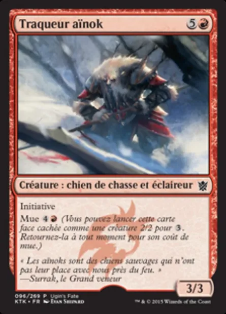 Traqueur aïnok, carte Magic UGIN 96 — extension Ugin's Fate