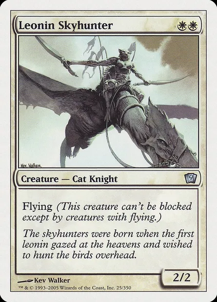 Leonin Skyhunter, Magic card 9ED 25 — Ninth Edition set