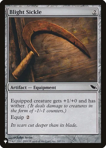 Blight Sickle, Magic card PLST SHM-247 — The List set