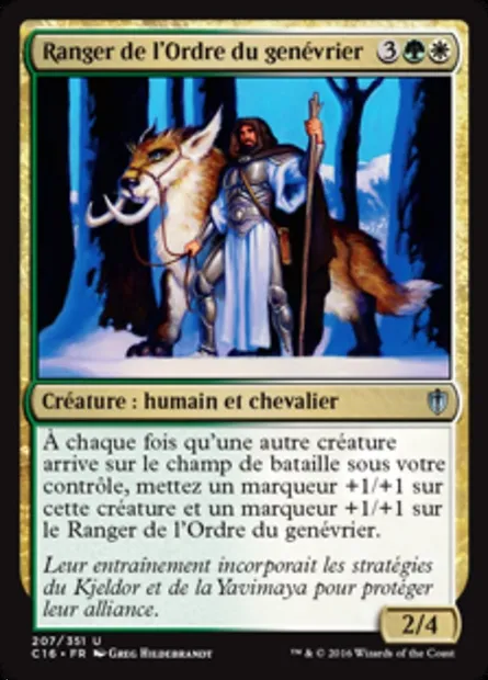 Ranger de l'Ordre du genévrier, carte Magic C16 207 — extension Commander 2016