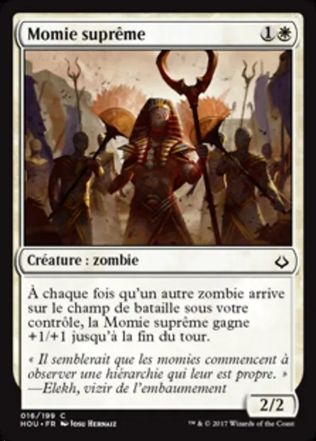 Momie suprême, carte Magic HOU 16 — extension L’âge de la destruction
