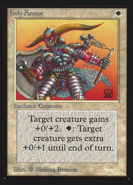 Holy Armor, Magic card CEI 24 — Intl. Collectors' Edition set