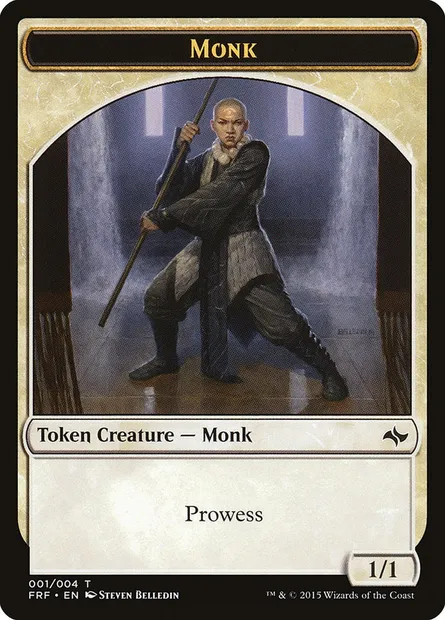 Monk, Magic card TFRF 1 — Fate Reforged Tokens set