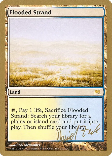Grève inondée, carte Magic WC03 dz316 — extension World Championship Decks 2003