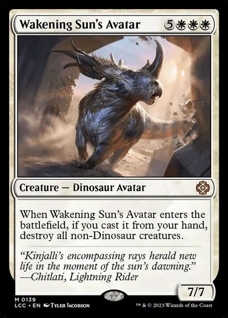 Wakening Sun's Avatar, Magic card LCC 139 — The Lost Caverns of Ixalan Commander set