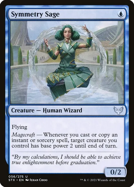 Symmetry Sage, Magic card STX 56 — Strixhaven: School of Mages set