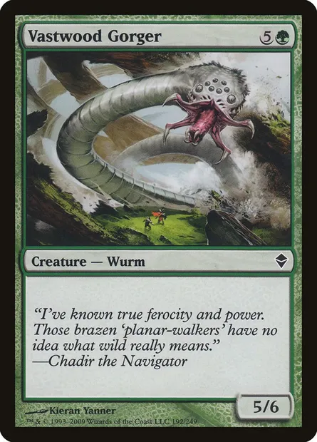 Vastwood Gorger, Magic card ZEN 192 — Zendikar set