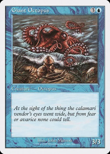 Giant Octopus, Magic card S00 14 — Starter 2000 set