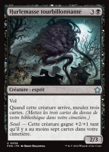 Hurlemasse tourbillonnante, carte Magic FDN 56 — extension Foundations
