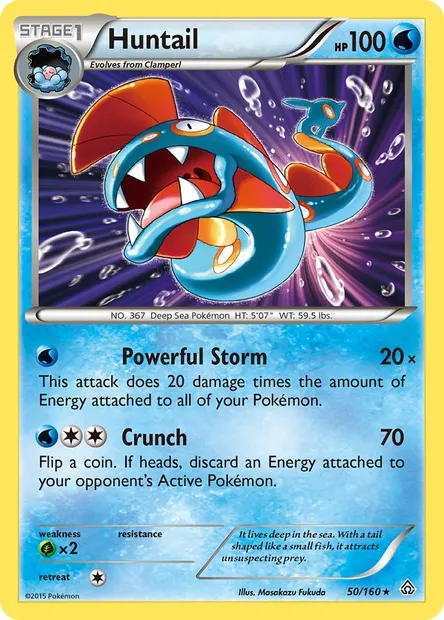 Huntail, Pokémon card PRC 50 — Primal Clash set
