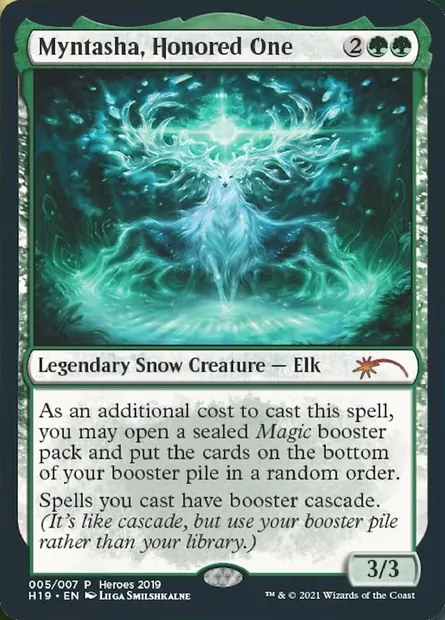 Myntasha, Honored One, carte Magic PH19 5 — extension 2019 Heroes of the Realm