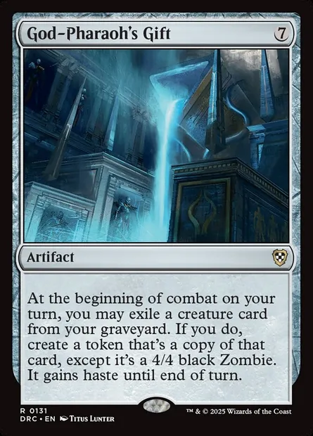 God-Pharaoh's Gift, Magic card DRC 131 — Aetherdrift Commander set