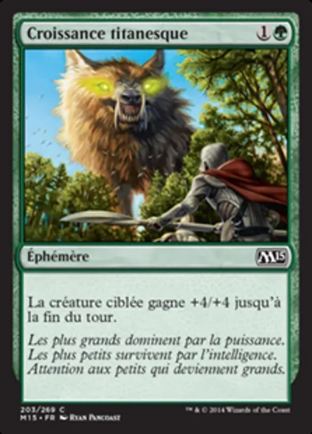 Croissance titanesque, carte Magic M15 203 — extension Magic 2015