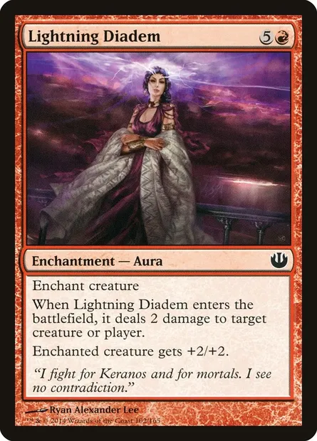 Lightning Diadem, Magic card JOU 102 — Journey into Nyx set