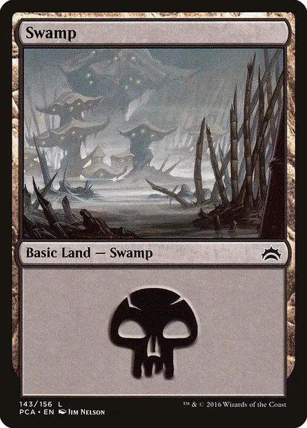 Swamp, Magic card PCA 143 — Planechase Anthology set