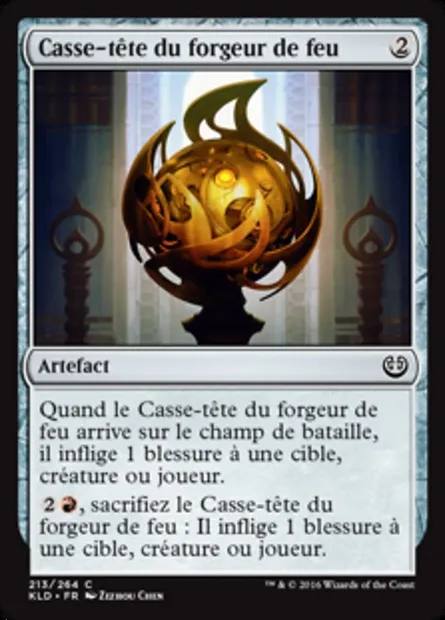 Casse-tête du forgeur de feu, carte Magic KLD 213 — extension Kaladesh