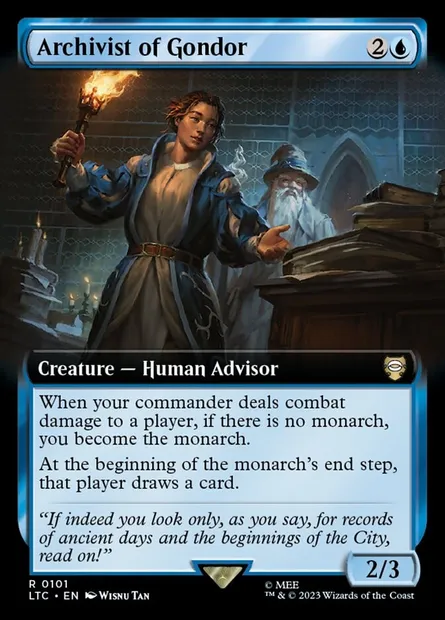 Archivist of Gondor, Magic card LTC 101 — Tales of Middle-earth Commander set