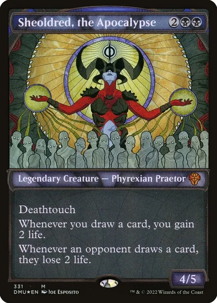 Sheoldred, the Apocalypse, Magic card DMU 331 — Dominaria United set