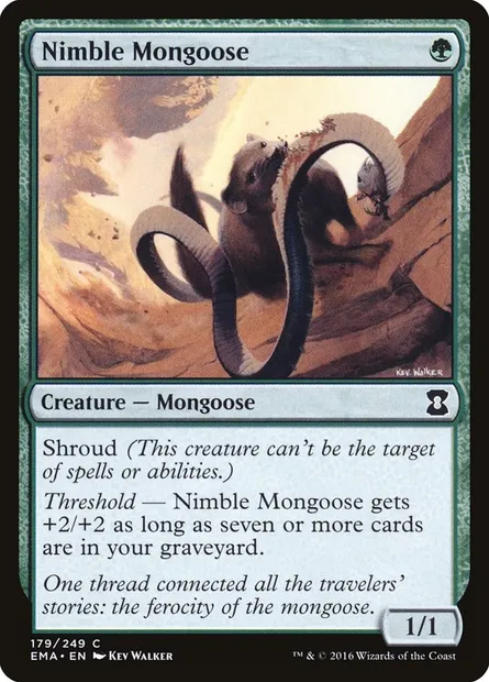 Mangouste agile, carte Magic EMA 179 — extension Eternal Masters