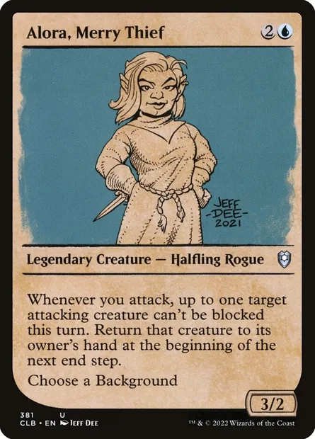 Alora, Merry Thief, Magic card CLB 381 — Commander Legends: Battle for Baldur's Gate set