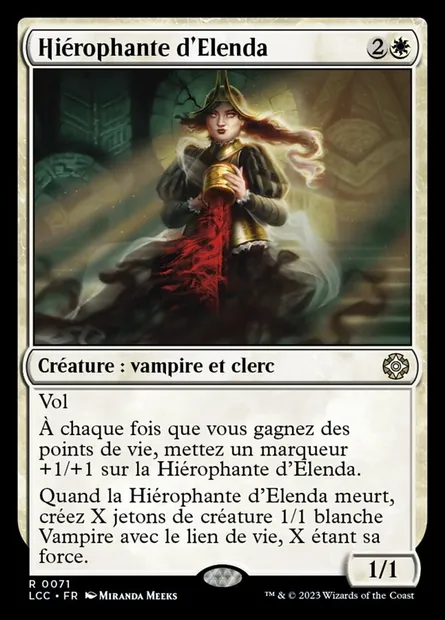 Hiérophante d'Elenda, carte Magic LCC 71 — extension The Lost Caverns of Ixalan Commander