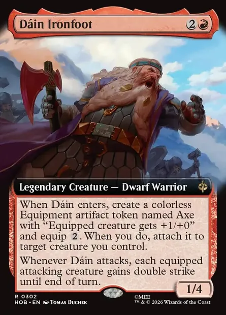 Dáin Ironfoot, Magic card HOB 302 — The Hobbit set