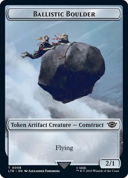 Ballistic Boulder, carte Magic TLTR 8 — extension Tales of Middle-earth Tokens