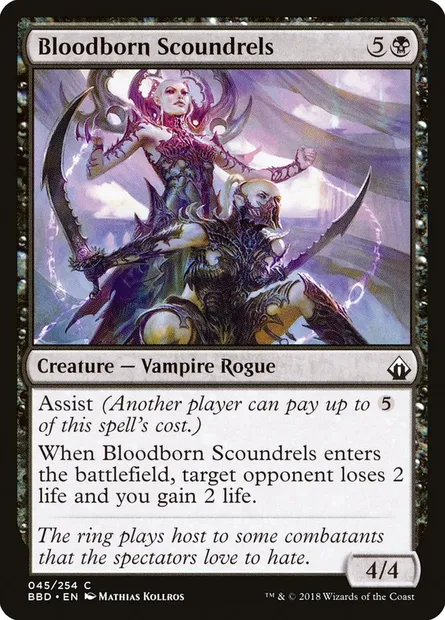 Bloodborn Scoundrels, carte Magic BBD 45 — extension Battlebond