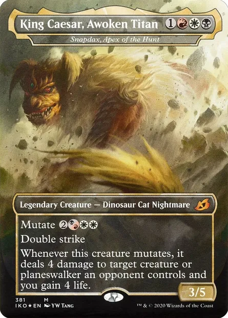 Snapdax, Apex of the Hunt, Magic card IKO 381 — Ikoria: Lair of Behemoths set