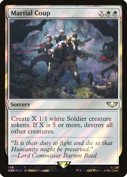 Martial Coup, Magic card 40K 189★ — Warhammer 40,000 Commander set