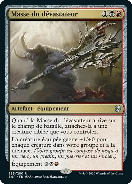 Masse du dévastateur, carte Magic ZNR 235 — extension Renaissance de Zendikar