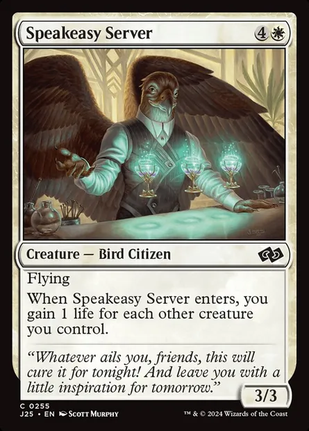 Speakeasy Server, Magic card J25 255 — Foundations Jumpstart set