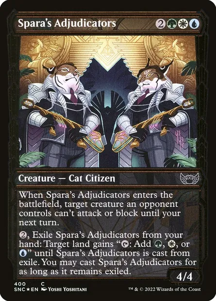 Spara's Adjudicators, Magic card SNC 400 — Streets of New Capenna set