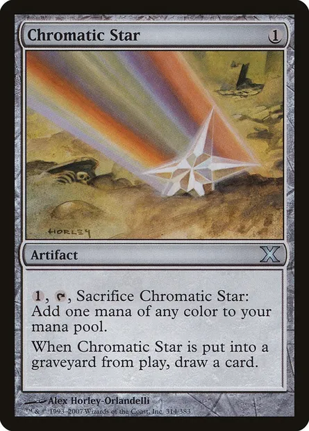Chromatic Star, Magic card 10E 314 — Tenth Edition set