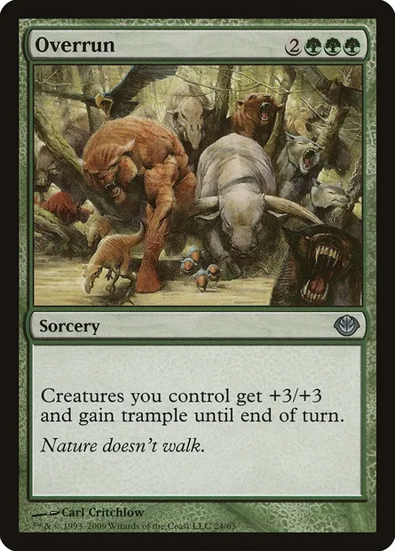 Overrun, Magic card DDD 24 — Duel Decks: Garruk vs. Liliana set