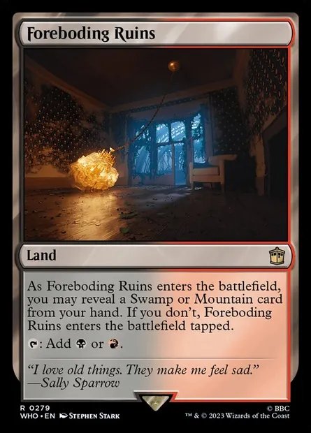 Foreboding Ruins, Magic card WHO 279 — Doctor Who set