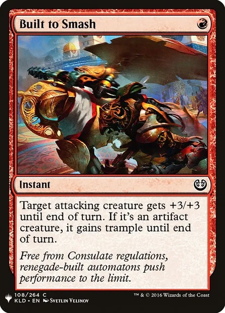 Built to Smash, Magic card PLST KLD-108 — The List set