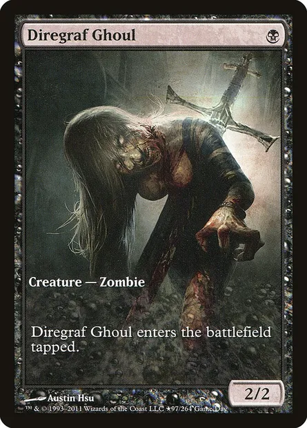 Diregraf Ghoul, Magic card PISD 97 — Innistrad Promos set