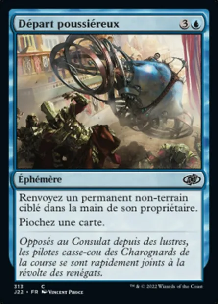 Départ poussiéreux, carte Magic J22 313 — extension Jumpstart 2022