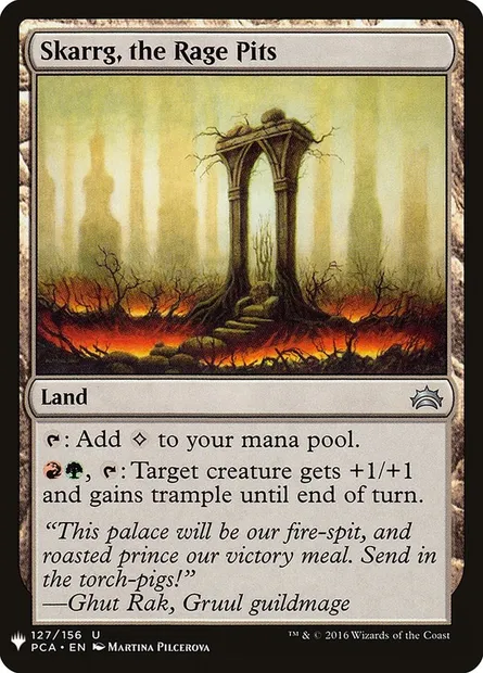 Skarrg, the Rage Pits, Magic card PLST PCA-127 — The List set