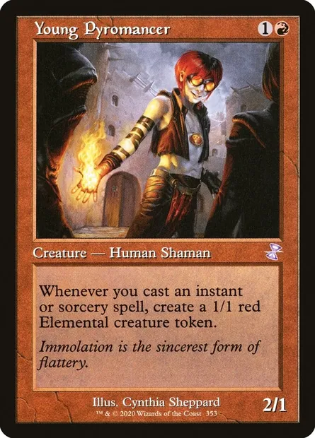 Young Pyromancer, Magic card TSR 353 — Time Spiral Remastered set