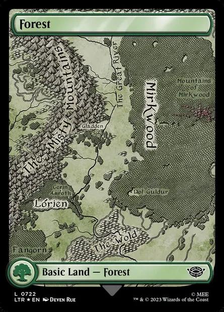 Forêt, carte Magic LTR 722 — extension Le Seigneur des Anneaux : chroniques de la Terre du Milieu