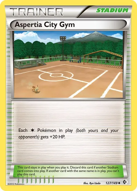 Aspertia City Gym, Pokémon card BCR 127 — Boundaries Crossed set
