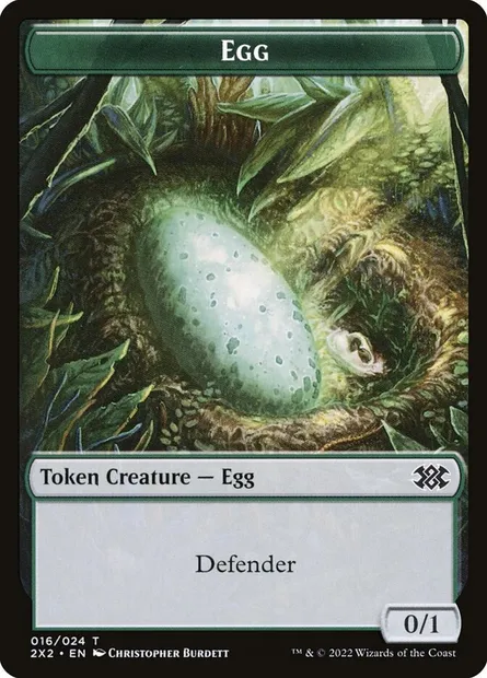 Egg, carte Magic T2X2 16 — extension Double Masters 2022 Tokens