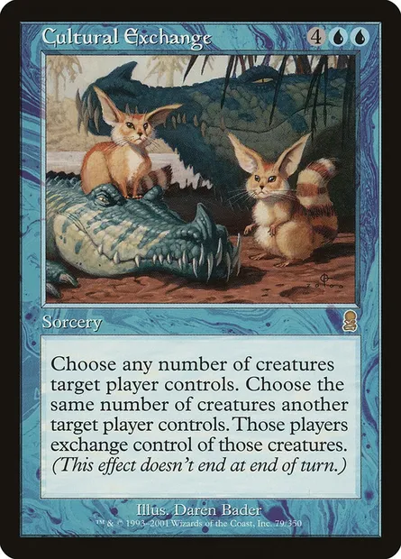 Cultural Exchange, Magic card ODY 79 — Odyssey set
