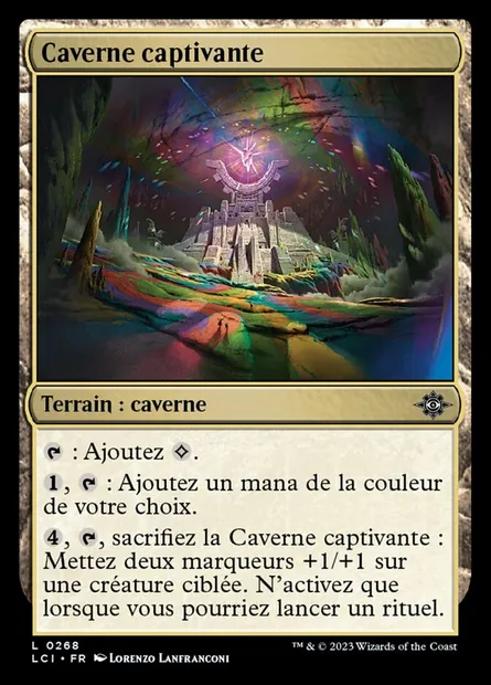 Caverne captivante, carte Magic LCI 268 — extension The Lost Caverns of Ixalan