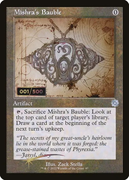 Babiole de Mishra, carte Magic BRR 97z — extension The Brothers' War Retro Artifacts