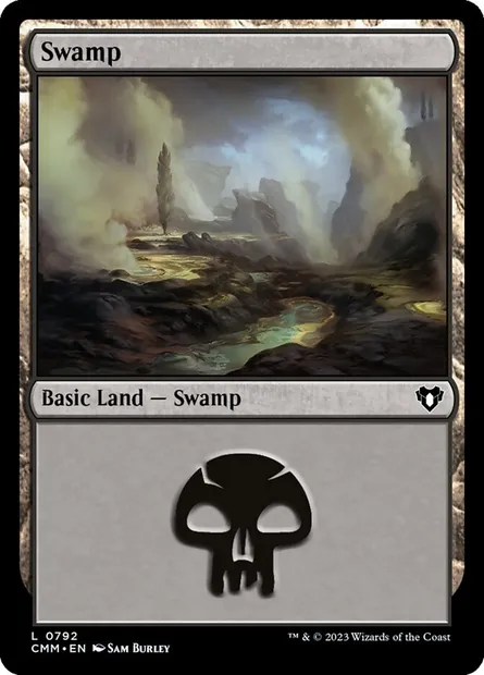Swamp, Magic card CMM 792 — Commander Masters set