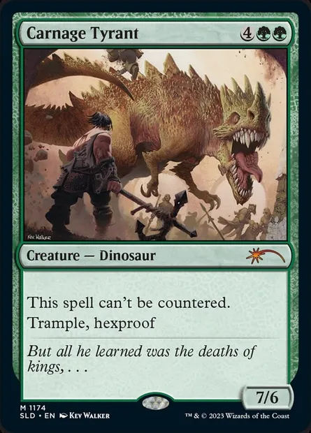 Tyran du carnage, carte Magic SLD 1174 — extension Secret Lair Drop